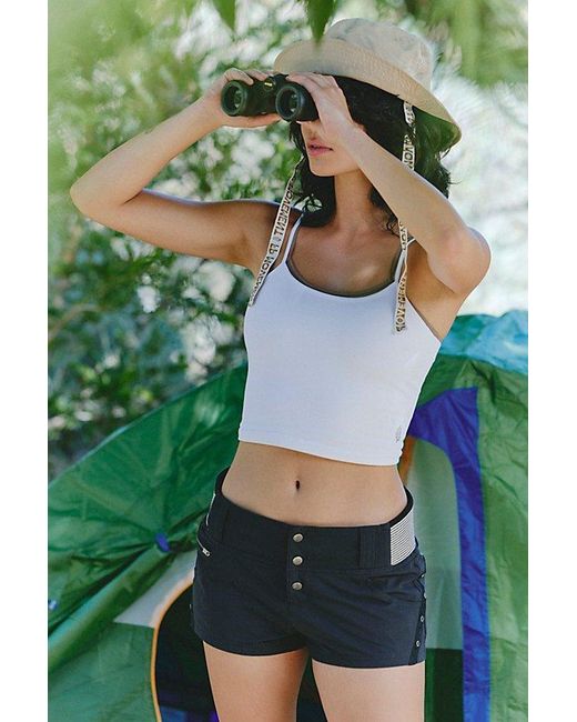 Fp Movement Green Cascade Mini Shorts