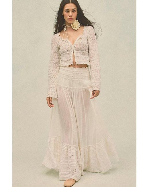Free People Natural Fp One Alessi Maxi Skirt