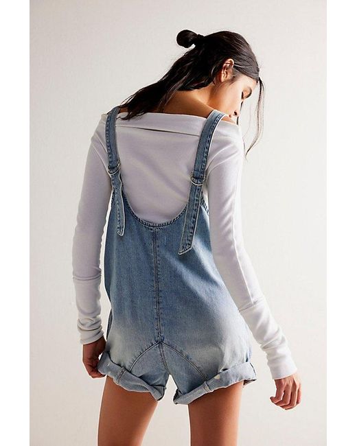 Free People Blue We The Free High Roller Shortall
