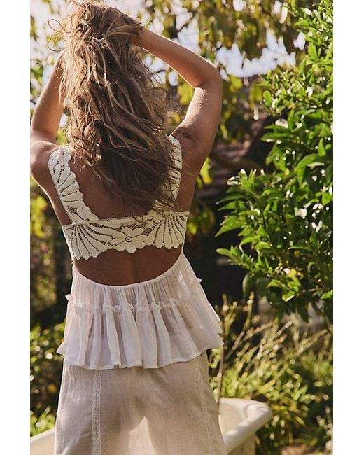 Free People Natural Petal Party Shapeless Cami By