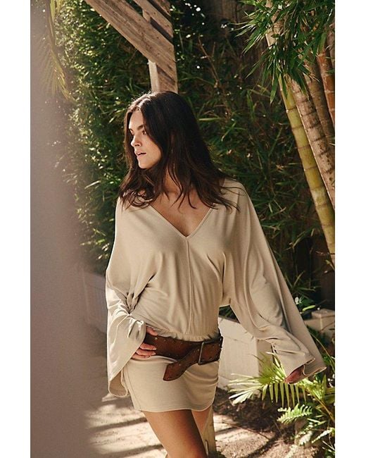 free-est Green Good Feels V-neck Mini