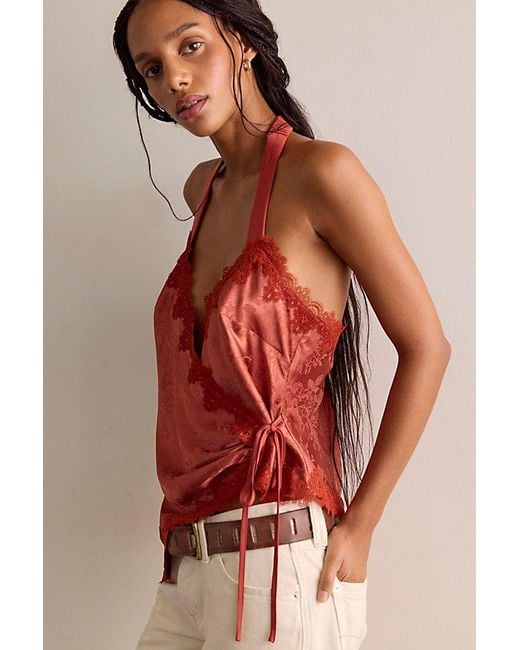 Intimately By Free People Brown Knot Your Type Wrap Cami By