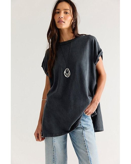 Free People Black We The Free Atlas Muscle Tunic
