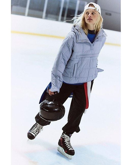 Fp Movement Blue Pippa Packable Pullover Puffer