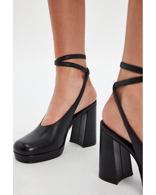 Jeffrey Campbell Black Wrap Platforms By
