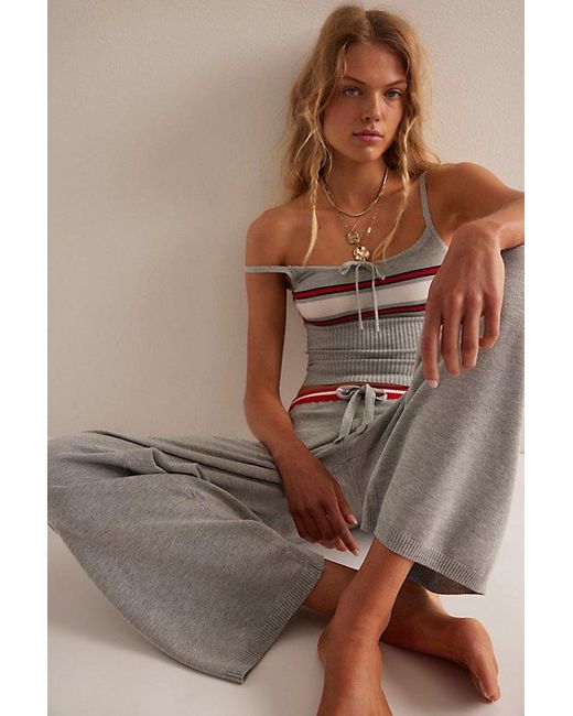Frankie's Bikinis Natural Barrymore Knit Pants