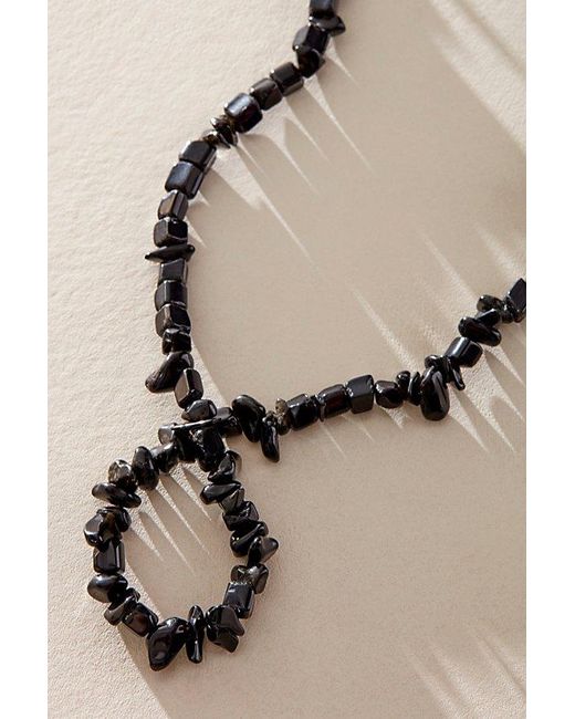 Free People Natural Single Strand Beaded Necklace