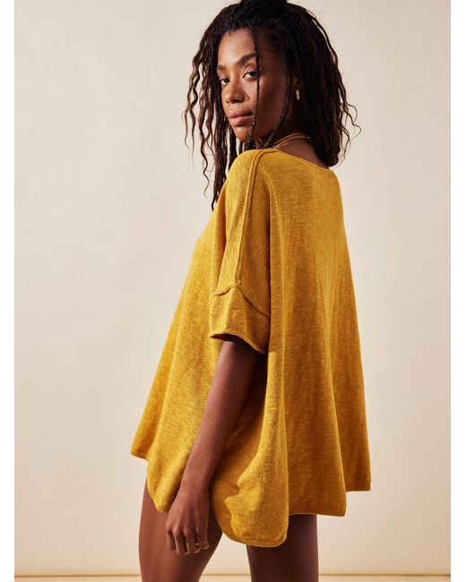 Free people top orange sweater