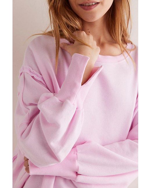 Free People Pink We The Free Camden Sweatshirt