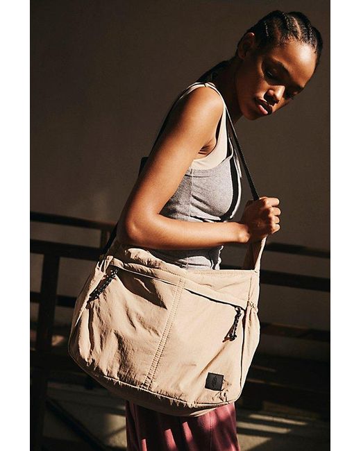 Free People Black Checkmate Sling Bag
