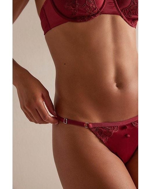 KAT THE LABEL Red Dylan Thong