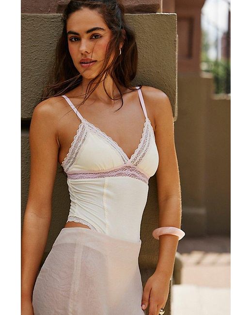 Free People Brown Oh My Darling Bodysuit