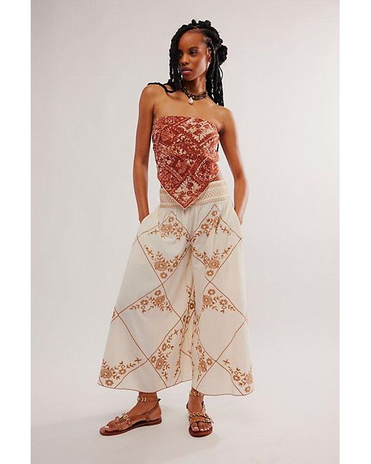 Free People Natural Waverly Trousers