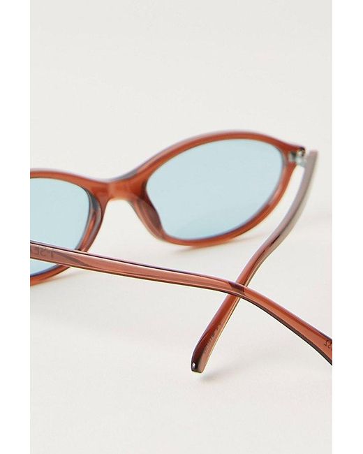 Free People Multicolor Rachel Round Polo Sunglasses