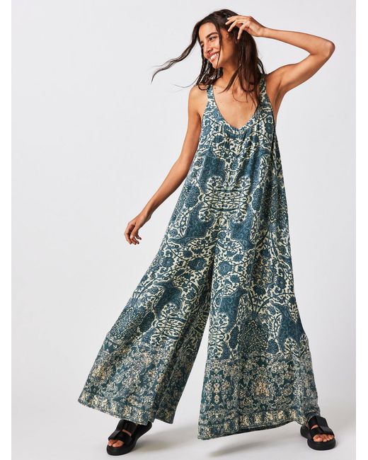 Free People Lillie One Piece in Blue | Lyst