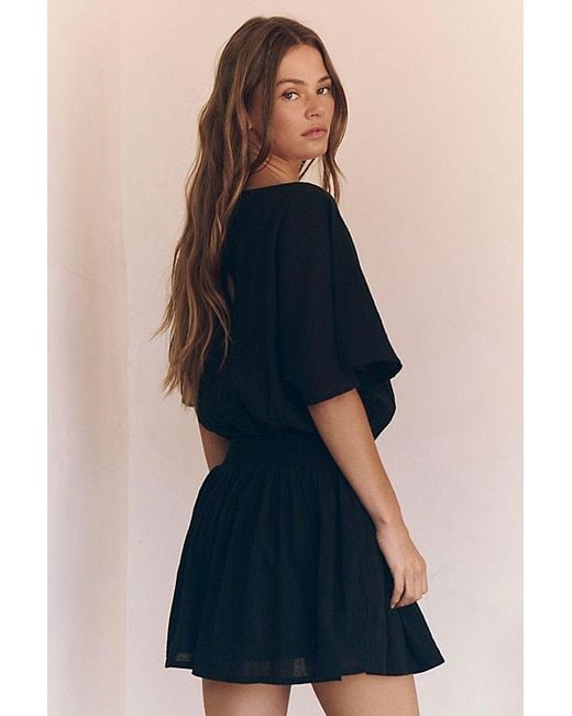Free People Blue Sutton Mini Dress