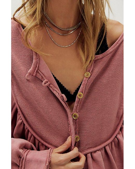 Free People Red About A Girl Pullover