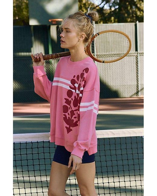 Fp Movement Pink All Star Buti Logo Pullover