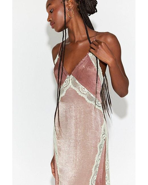 Intimately By Free People Brown Some Kind Of Love Maxi Slip Dress