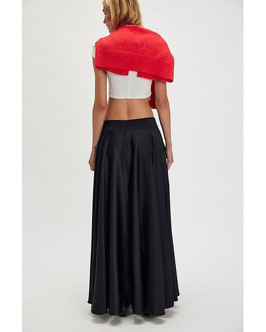 Free People Red Chilco Maxi Skirt
