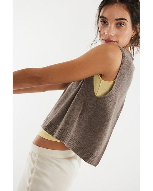 Free People Brown Laurel Vest