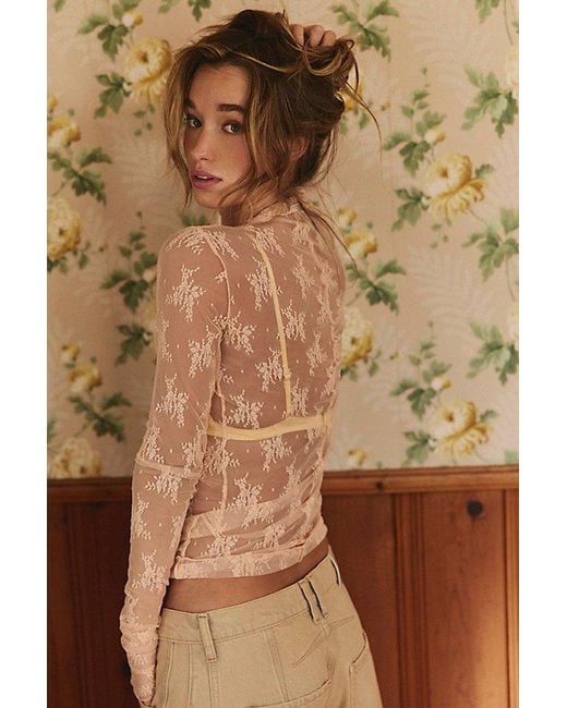 Free People Brown Lady Lux Layering Top