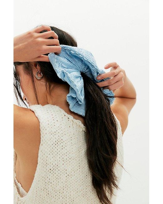 Free People Blue Aurette Scrunchie
