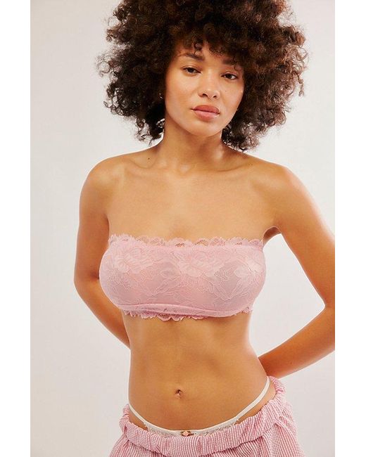 Free People Pink Everyday Lace Bandeau