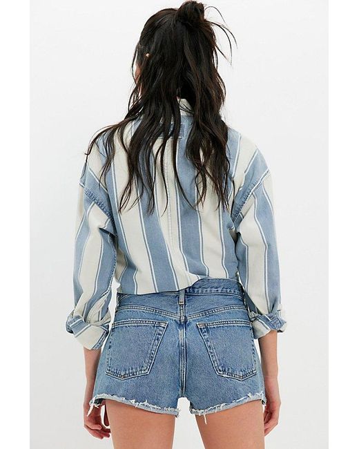 Agolde Blue Parker Shorts