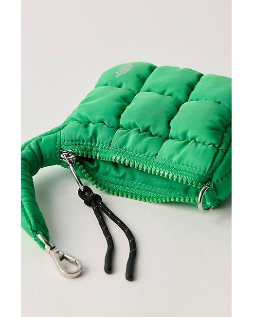 Fp Movement Green Quilted Micro Pouch