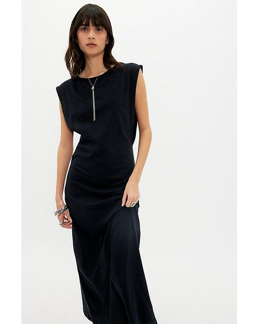 free-est White Drift Street Cotton-Jersey Maxi Dress By
