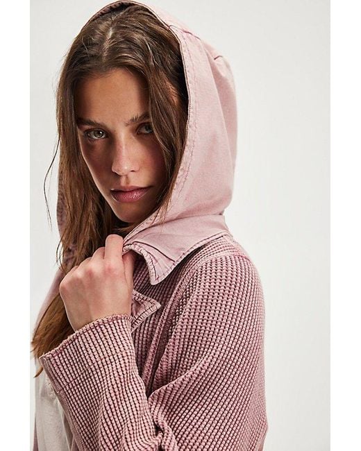 Free People Pink Fp One Landon Jacket