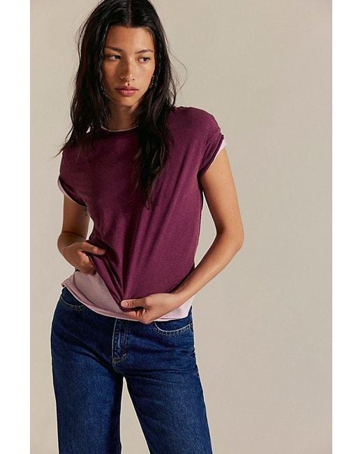 Free People Red Nova Tee