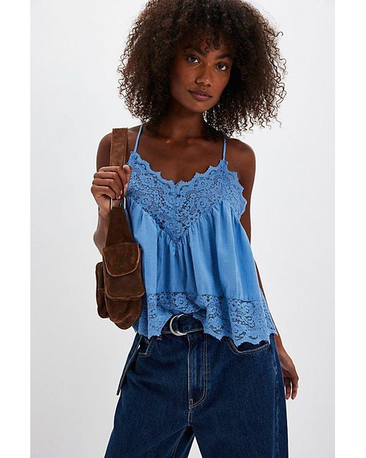Intimately By Free People Blue Fiona Cami By
