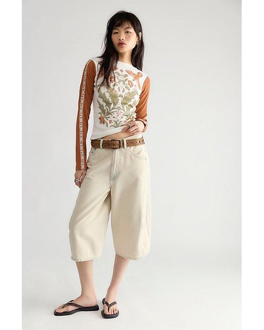 Sunday Market Multicolor Folklorian Twist Long Sleeve Top