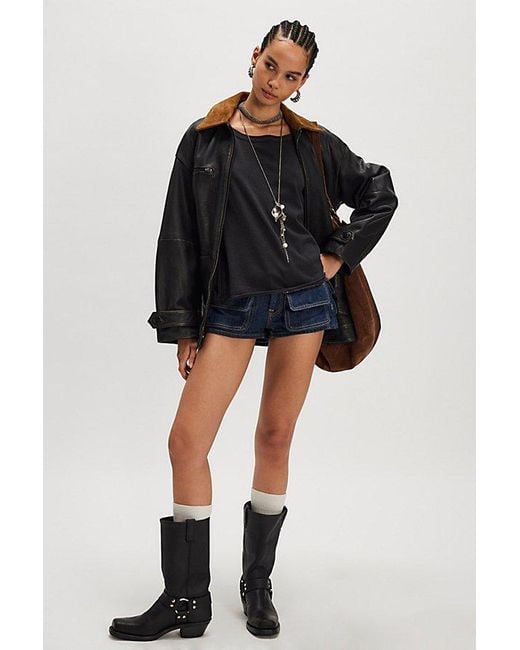 Free People Black Next Level Tee