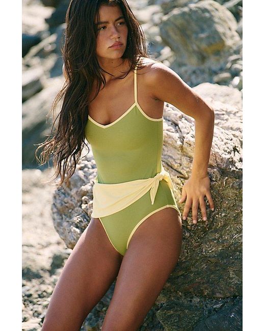 Follow Suit Green Cleo One-Piece Swimsuit