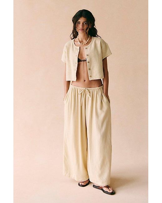 Free People Natural Set The Vibes Pant Set