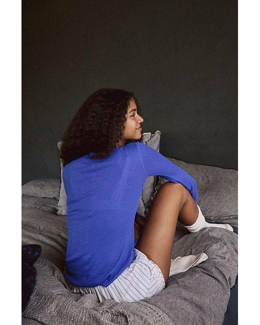 Intimately By Free People Blue Going Places Cardi