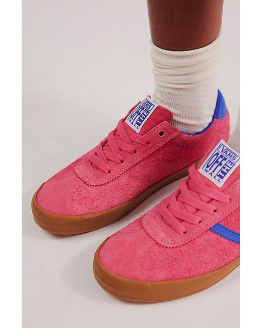 Vans Pink Sport Low Suede Sneakers