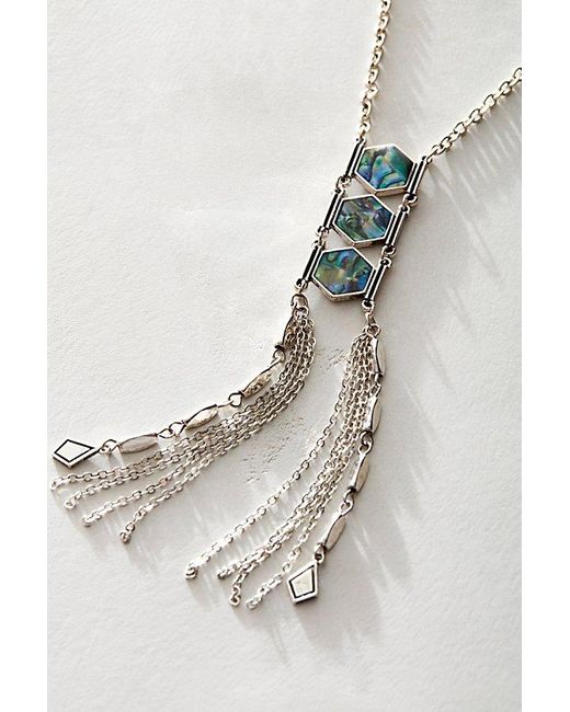 Free People Blue Everly Layered Necklace