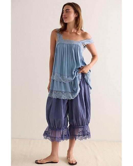 Intimately By Free People Blue Forever Yours Mini Slip Dress By