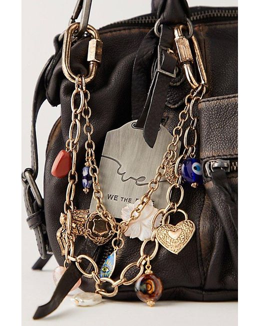 Free People Black Double Layer Swag Charm