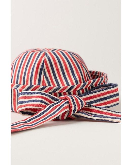 Free People Multicolor Striped Sailor Bucket Hat