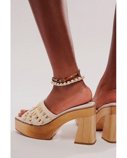Matisse Brown She Sells Seashells Platform Heels