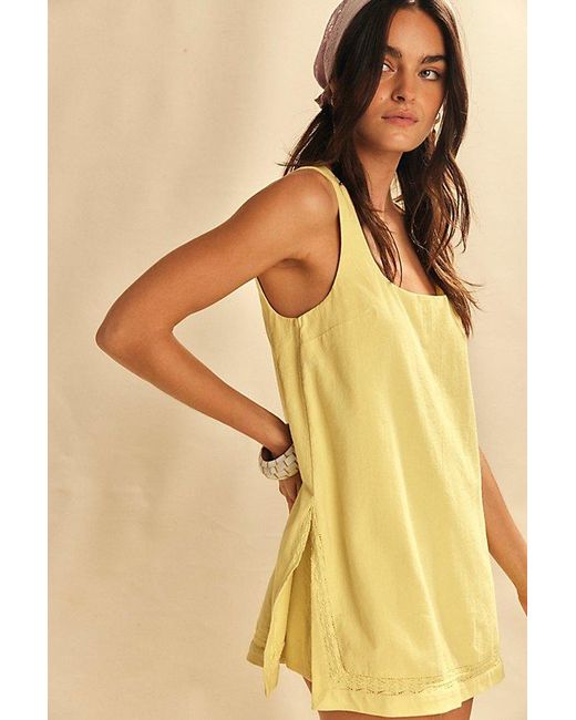 free-est Yellow Summer Smiles Romper By