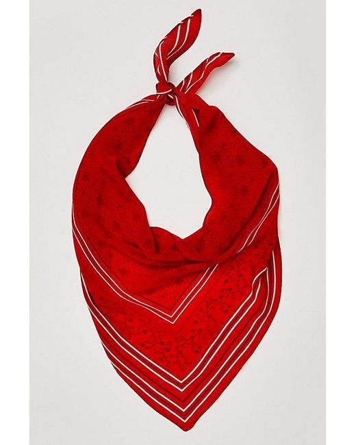 Free People Red Essential Triangle Bandana