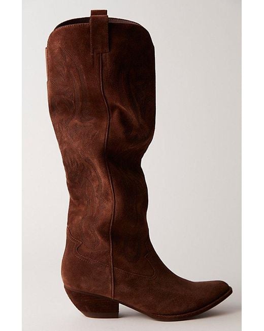 Jeffrey Campbell Brown Finn Tall Western Boots By