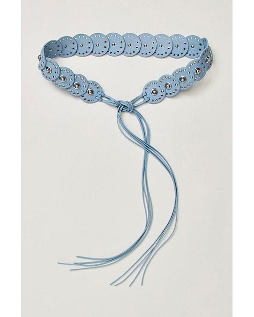 Free People Blue Follow Your Arrow Wrap Belt