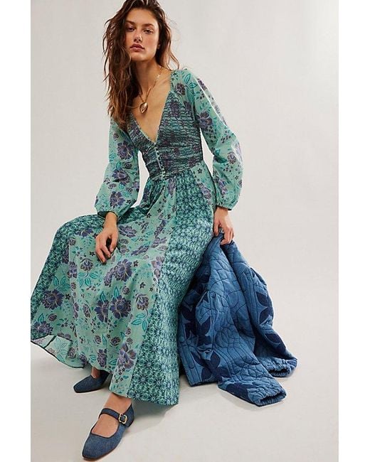 Free People Blue A New Way Maxi